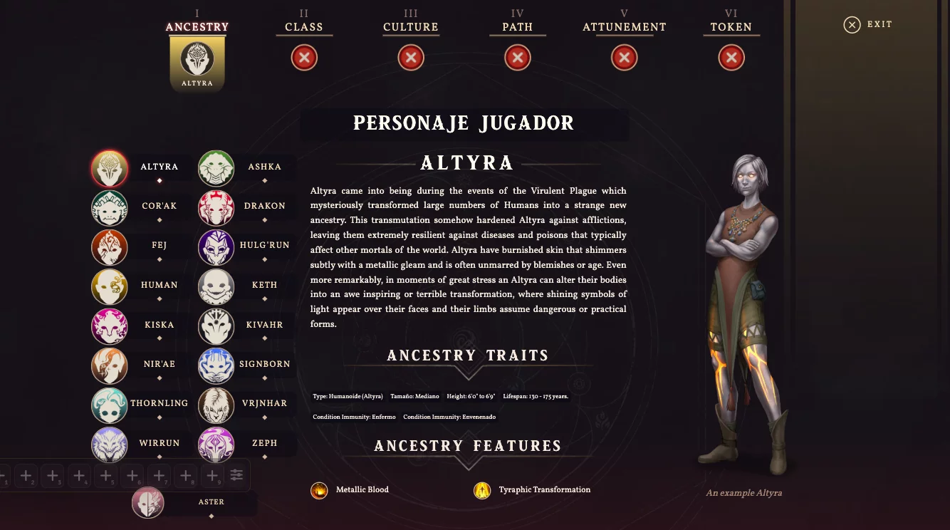 Creacion de Personajes