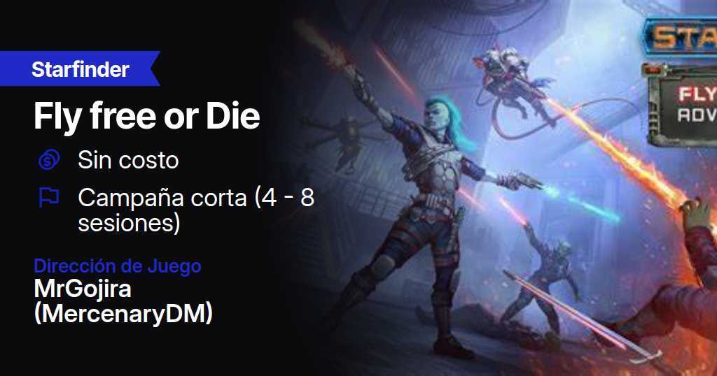 Juega Starfinder 1era Edición - Fly free or Die | Dirección: MrGojira ...
