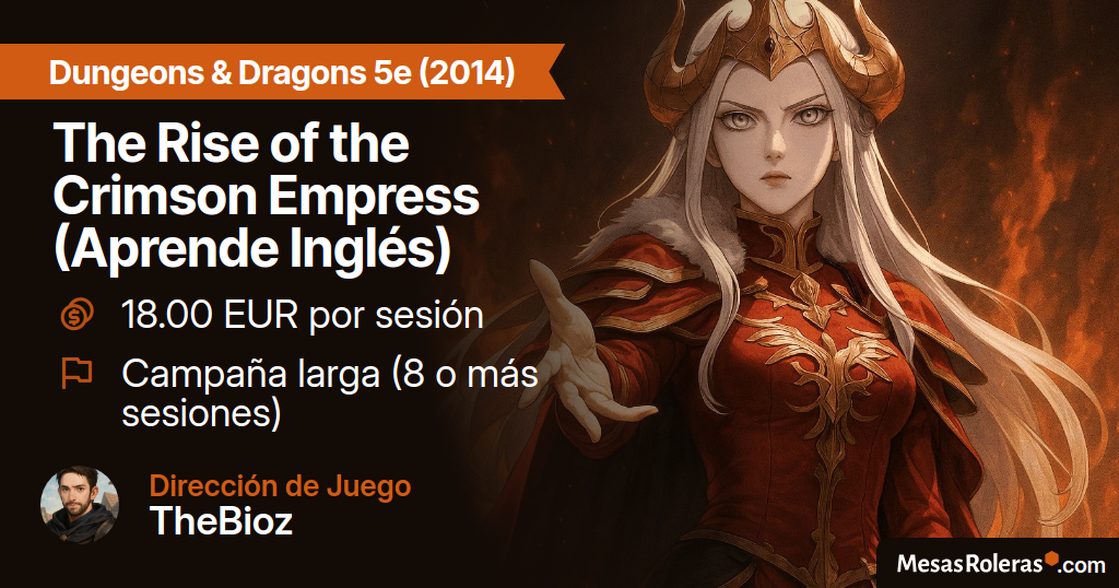 Juega Dungeons & Dragons 5e (2014) - The Rise of the Crimson Empress ...